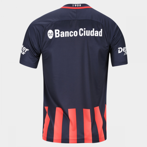 San Lorenzo Home 2017/18 Soccer Jersey Shirt - Click Image to Close